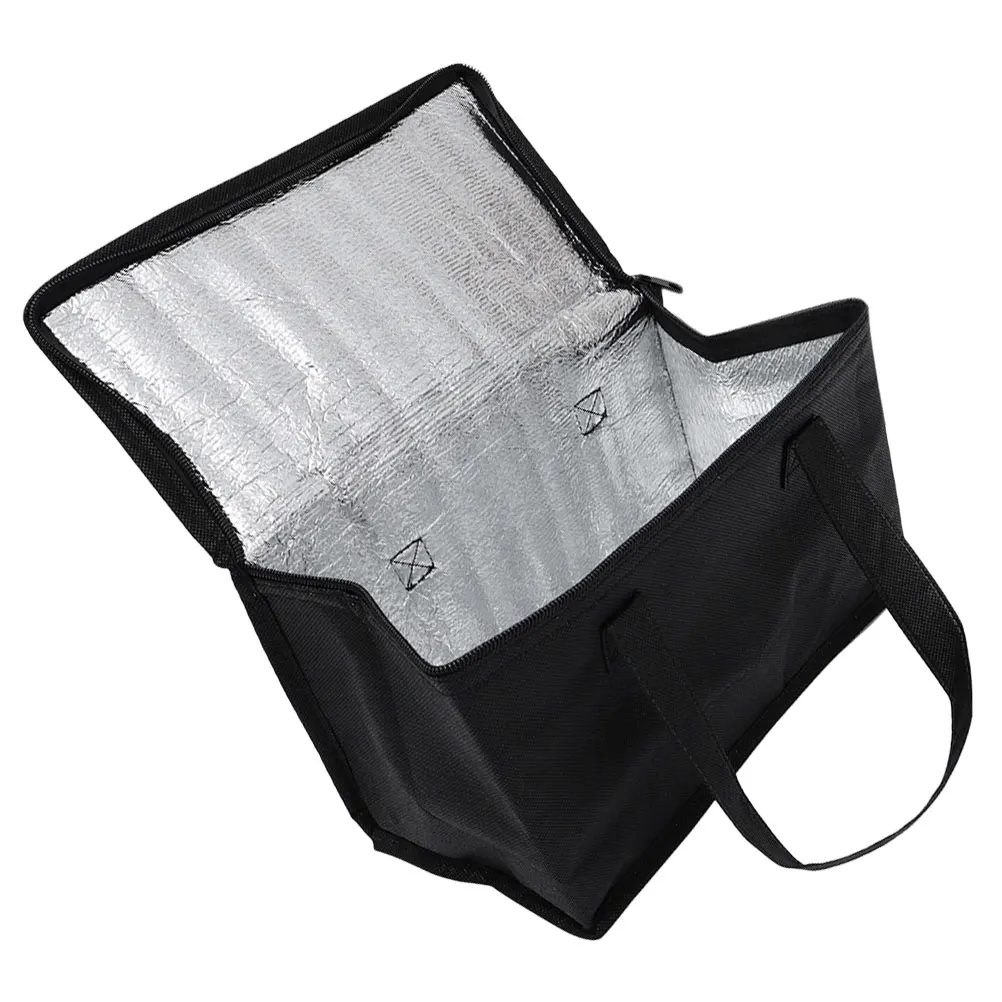 

1pcs Portable Insulated for Food Delivery Large Capacity Thermal Cooling Bag Handle Zipper Non-Woven Fabric Cake Outdoor