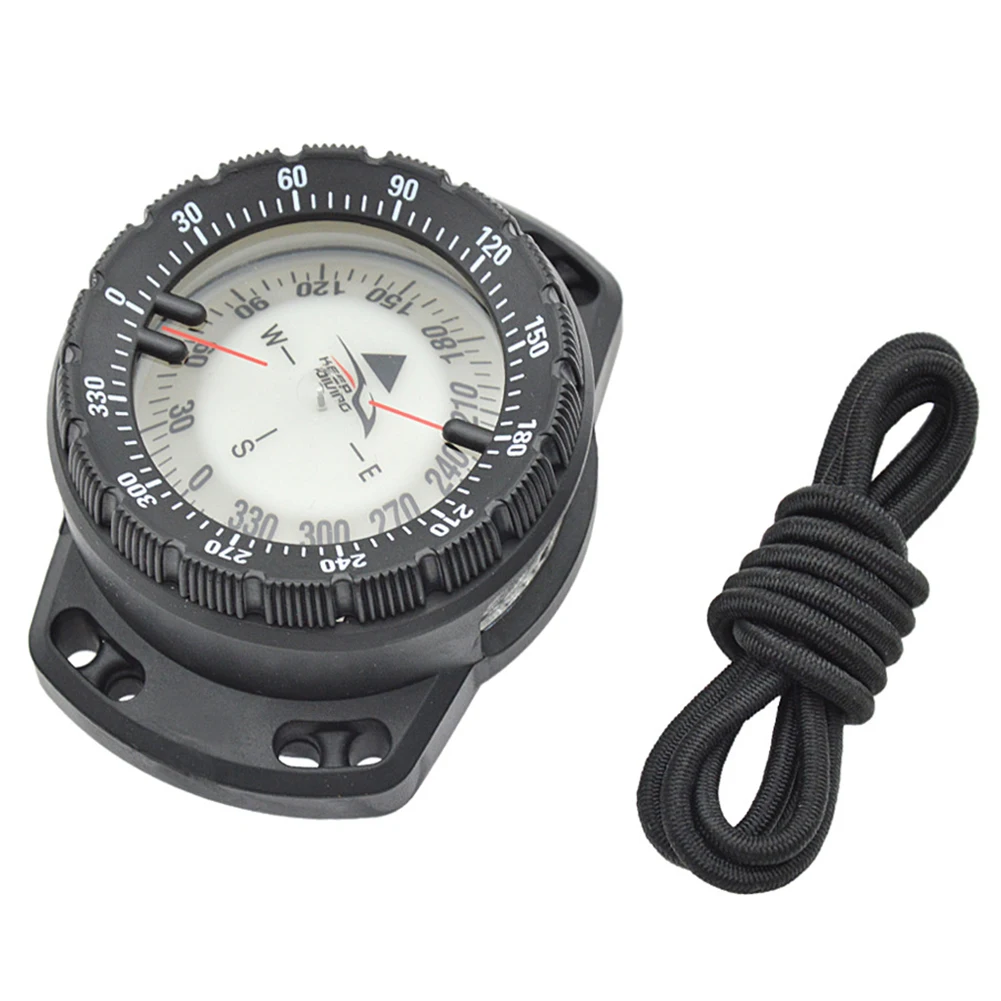 Description Picture 4 of item50m Scuba Diving Compass Multi-function Camping Climbing Hiking Luminous Elastic Rope Underwater Waterproof Compass Watch
