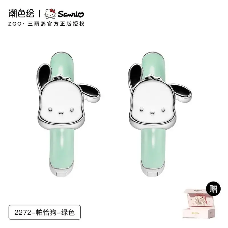 

Ins оригинальные модные окрашенные аксессуары в стиле аниме Pochacco, серьги совместного бренда