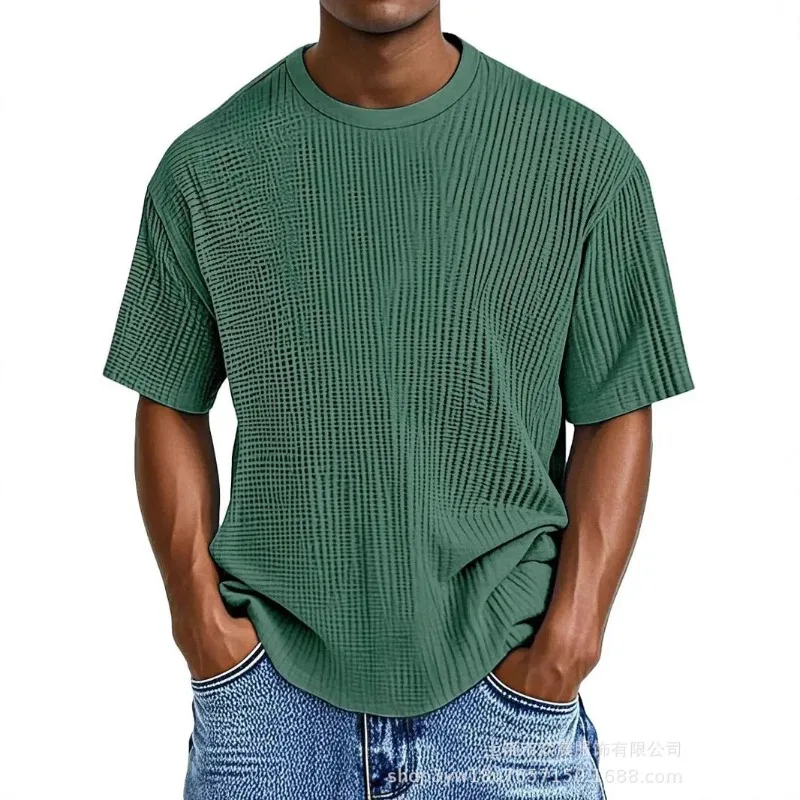 

Amazon's New Summer Men's Trendy Short-sleeved T-shirts Are Casual, Fashionable, Individual and Versatile Thin Comfort