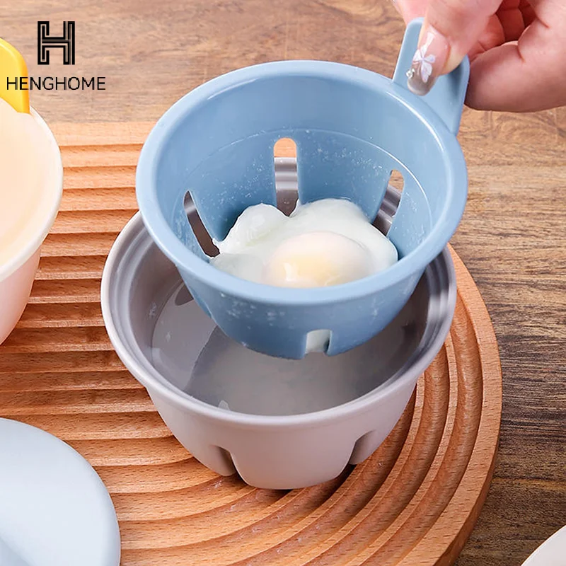 Silicone Egg Cooker 1/2 Cavity Microwave Egg Poacher For Boiled Eggs And Poached Eggs Kitchen Cooking Gadgets Poached Egg Cups