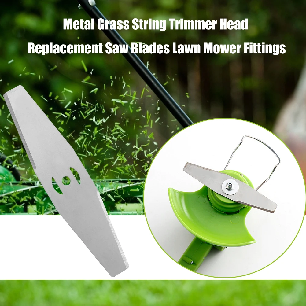 

Practical Lawn Mower Steel Blade Replacement Handheld Grass Strimmer Trimmer Head Blade Lawn Mower Fittings Accessories