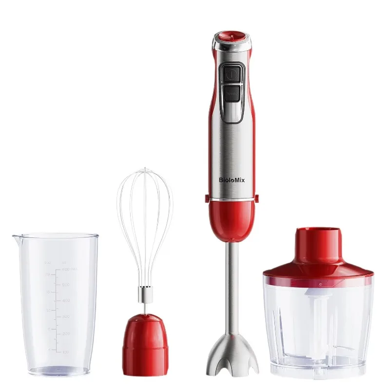 2026Cross-Border Foreign Trade Handheld Blender Juice Maker Cooking Stick Meat Grinder Homogenizer Plastic Push Button