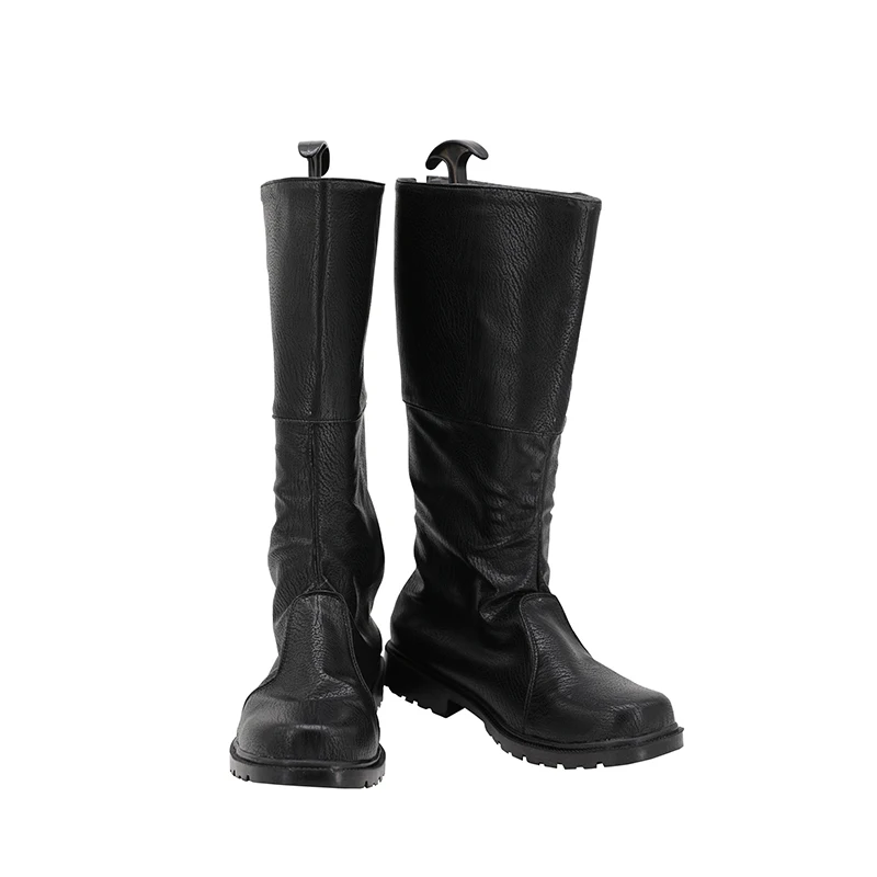 Geralt Cosplay Schuhe Fantasy Schwarze Stiefel Zauberer Verkleidung PU Leder Schuhe Männer Verkleidung Rollenspiel Schuhe Halloween