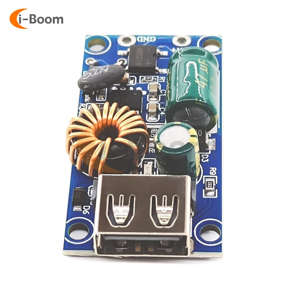 12V 24V 48V 60V 72V DC-DC Step Down Buck Converter 5V 2A USB Charging Board Module for Car Mobile Phone Power Supply Charger