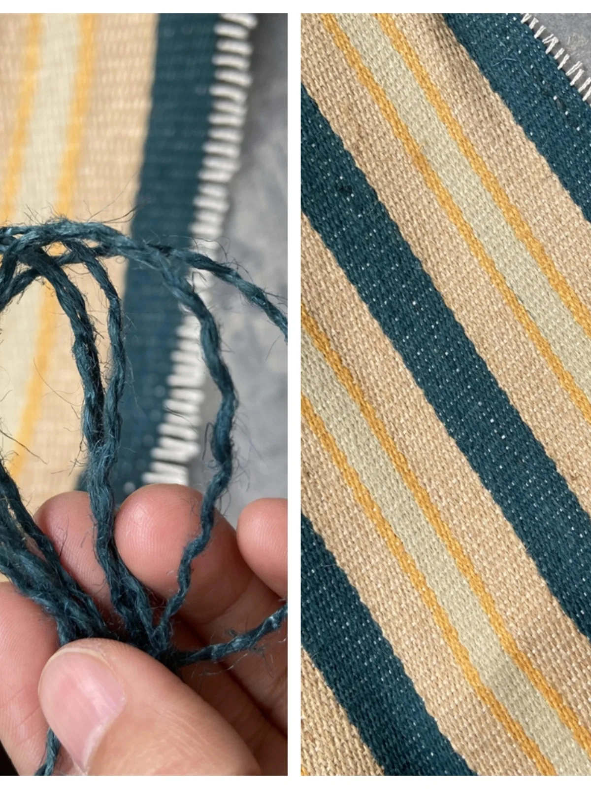 

Ткань из льна ручной работы, грубая, плотная, полосатая, для одежды, декоративная, для дома, губчатая подкладка/для рукоделия