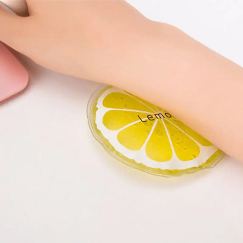 Summer Mini Physiotherapy PVC Cooler Bag Cartoon Round Bright Colored Fruit Cold Compress Ice Pack Gel Oct.29