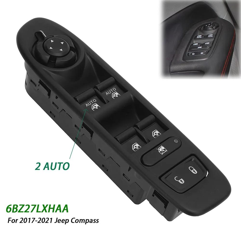 

6BZ27LXHAA кнопка управления стеклоподъемником передней левой двери со складной сборкой для Jeep Compass 2017 2018 2019 2020 2021