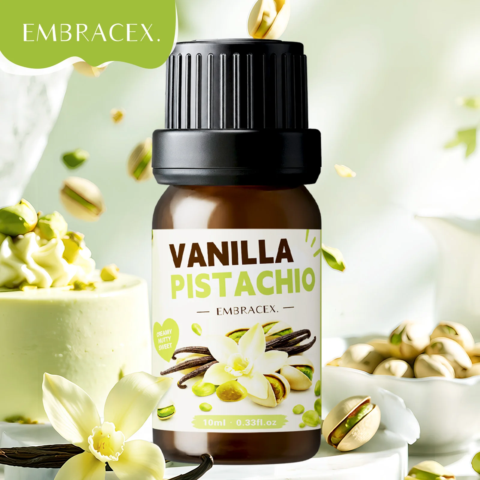 10ml Vanilla Pistachio Fragrance Oils Scent Oil Of Humidifier Diffuser Fragrance For Home Car Air Freshener Gift For Friend