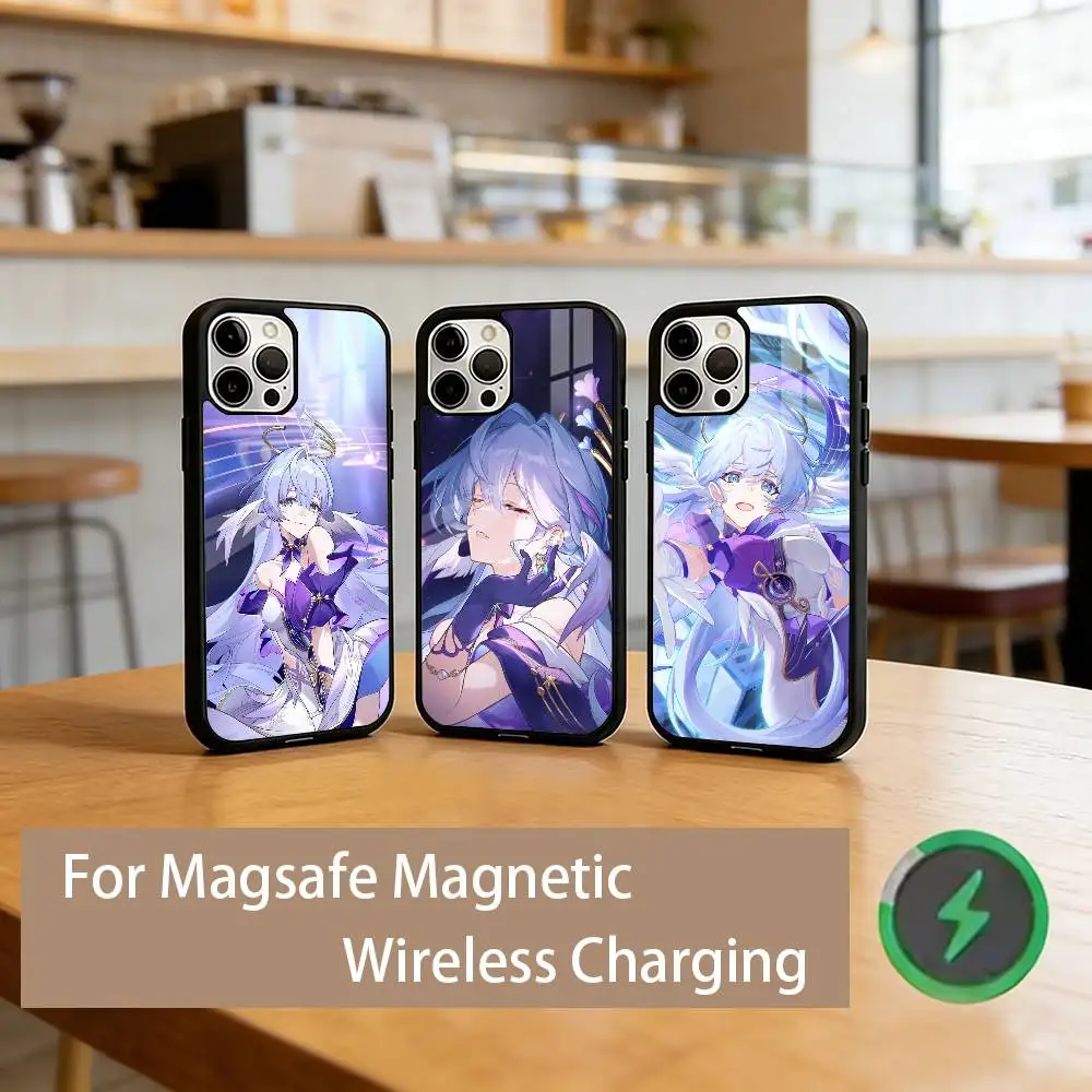 

R-Robin HSR Phone Case For iPhone17,16,15,14,13,12,11 Plus,Pro Magnetic For Magsafe Wireless Charging