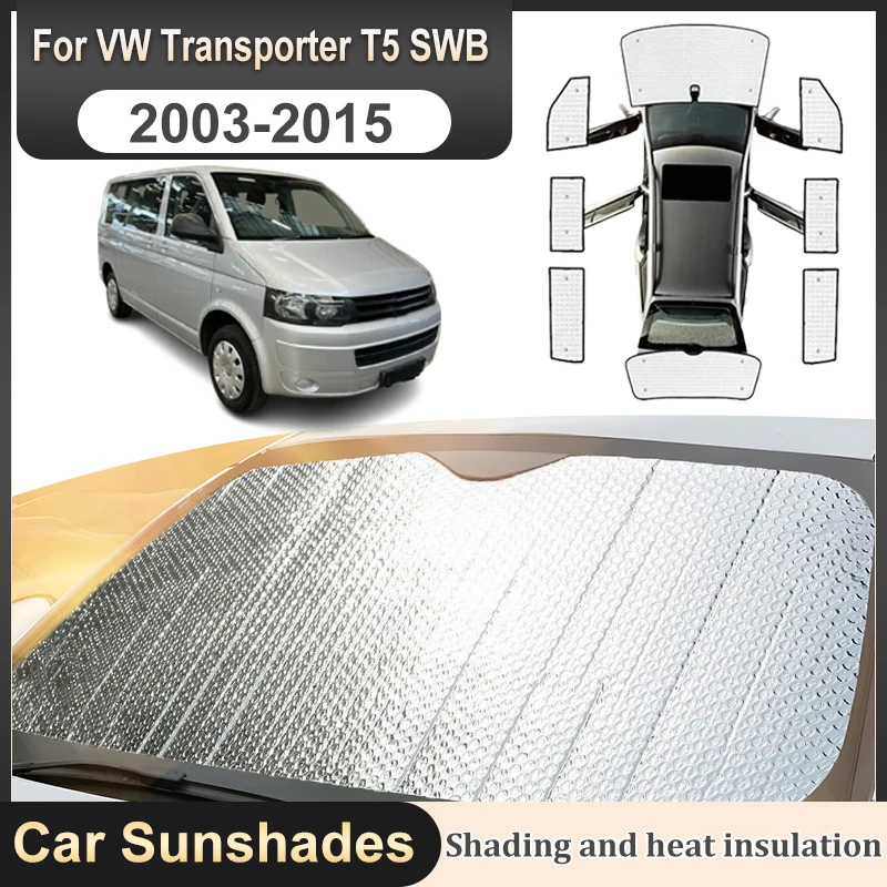 

Car Sunshades For Volkswagen VW Transporter T5 2007 Body Kit SWB 2003-2015 Anti-UV Window Visor Heat Auto Accessories Auto Parts