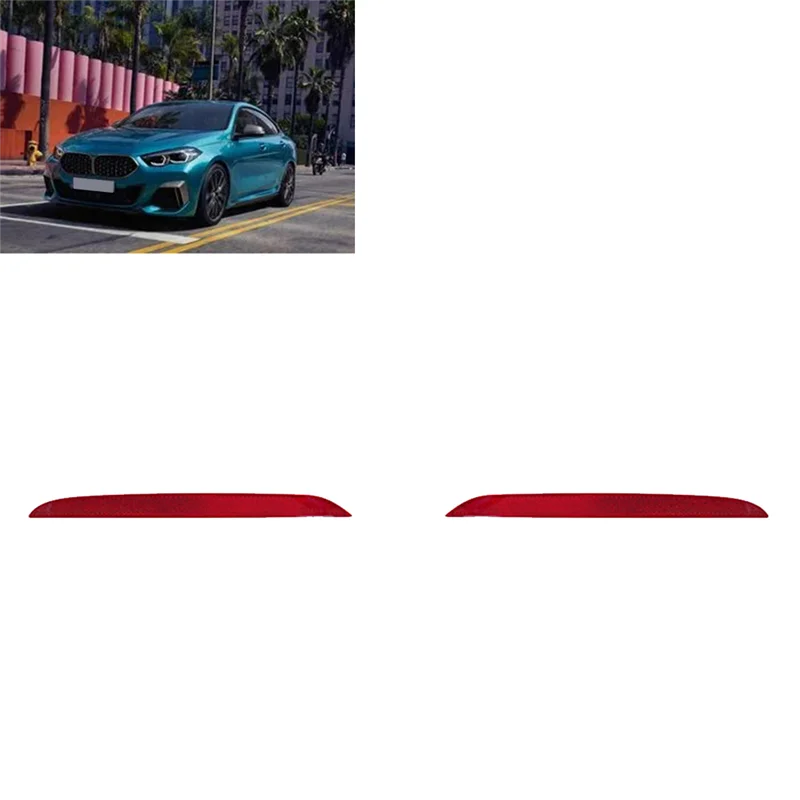 OB-1 Paar Heckstoßstangen-Reflektor-Lichtverkleidung 63247450639 7450640 für BMW 1 2er F40 F22 F23 2017–2024 7295421 63147295422 Teile