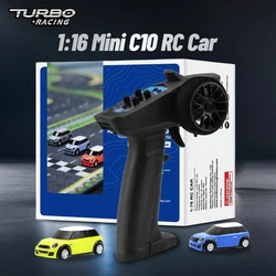 Turbo Racing 1:76 C10 Mini Remote Control Full Scale Car Exquisite And Small Can DIY Shell Electric Simulation Toy Car