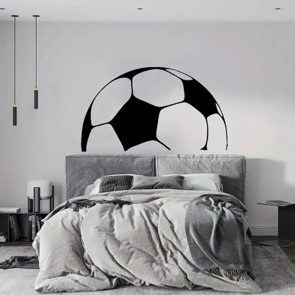 1 pc Incomplete football Wall Sticker Self Adhesive Vinyl Waterproof Wall Art Decal For Kids Room Living Room Home Decor