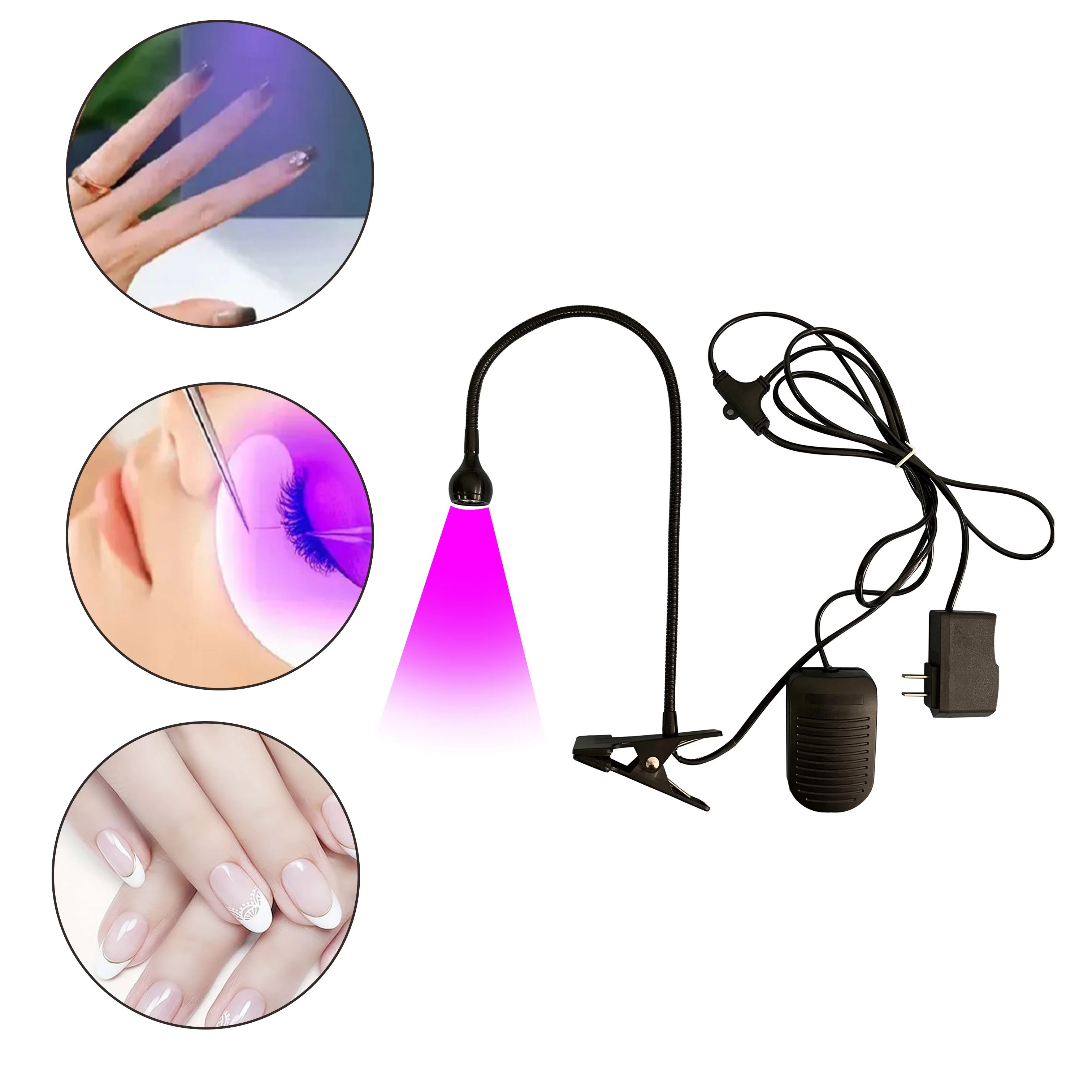 Imagem -01 - Potência Led Gel Ultravioleta uv Cura Lâmpada Vidro Permanente Tinta Revestimento de Tela Prego Cílios Secagem Rápida Prego Alta potencia led gel ultravioleta uv cura lampada vidro permanente tinta revestimento de tela prego cilios secagem rapida prego alta 01