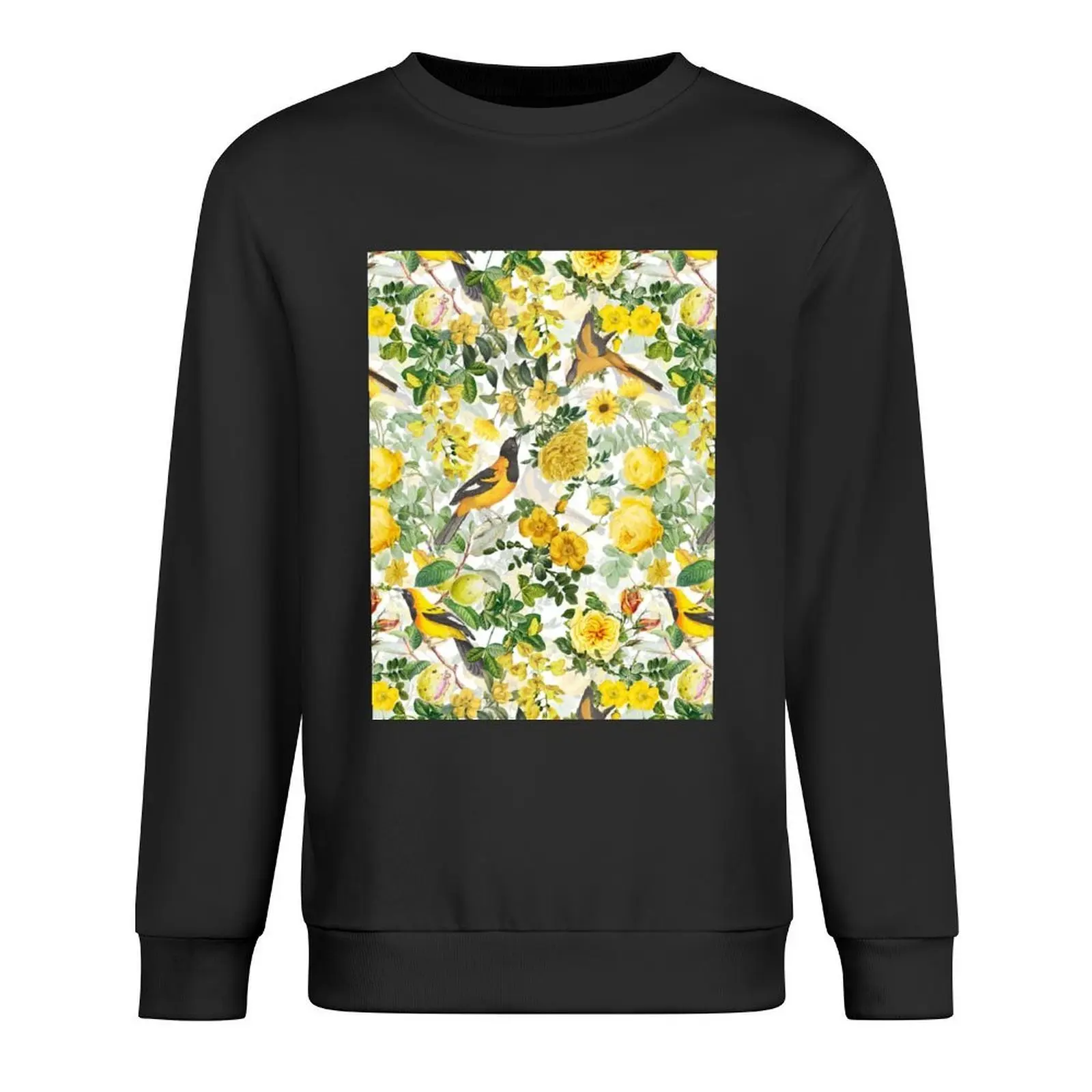 

Antique Spring Botanical Flower Rose Botanical Garden Pullover men's autumn clothes blouse men's sweat-shirt new sweatshirt