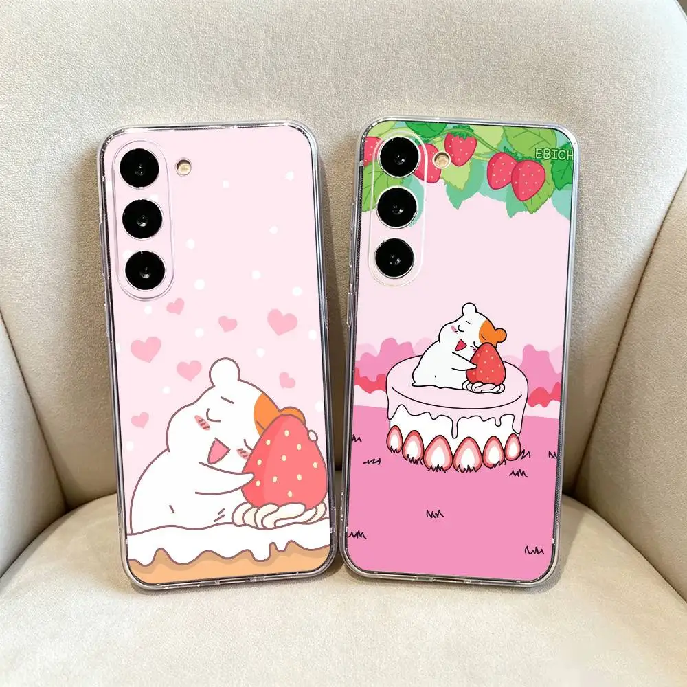 Cute-Oruchuban Ebichu Clear Phone Case for Samsung Galaxy A71, A70, A40,A52, A51, A30