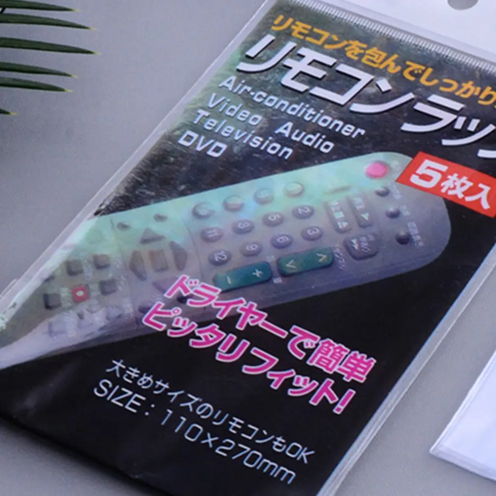 5/10 pces saco de filme de psiquiatra transparente anti-poeira capa protetora para tv ar condicionado controle remoto psiquiatra plástico