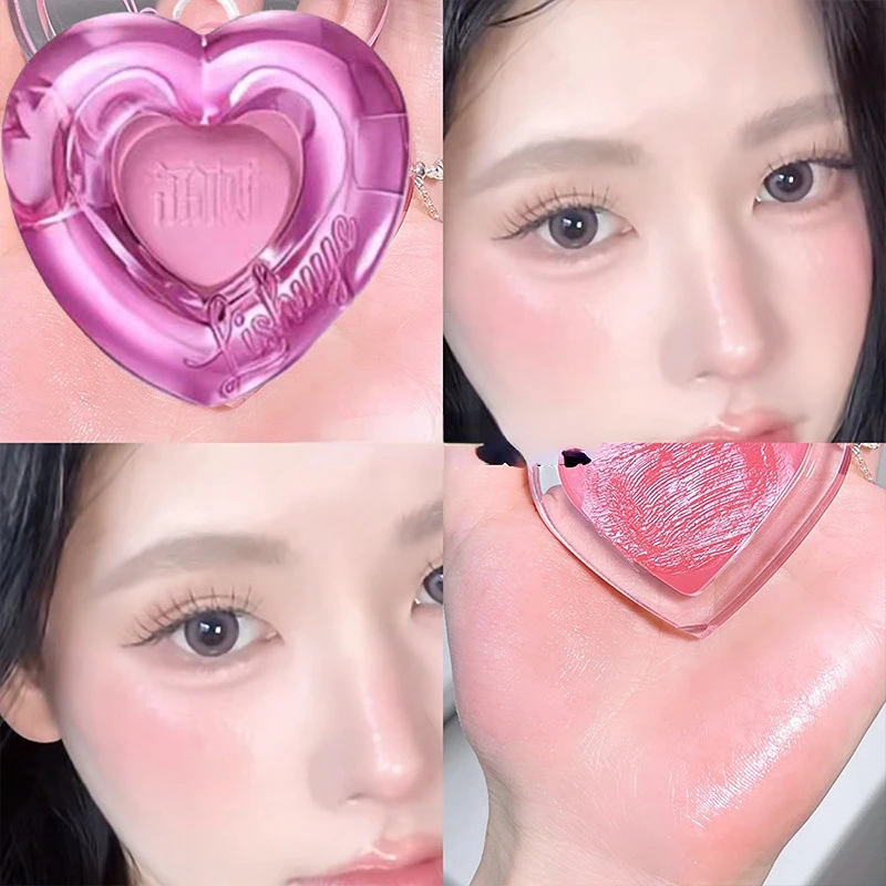 كستنائي أحمر الخدود كريم ماكياج الخد روج روز براون الطين لوحة مقاوم للماء أحادية اللون سطع الوجه حساسة الرطوبة استحى #3