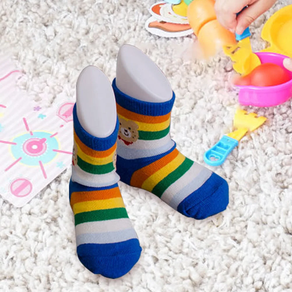 4 Pcs Baby Foot Mold Fake Feet Model Mannequin Toddler Kids Tools Hollow Socks Display Shop For