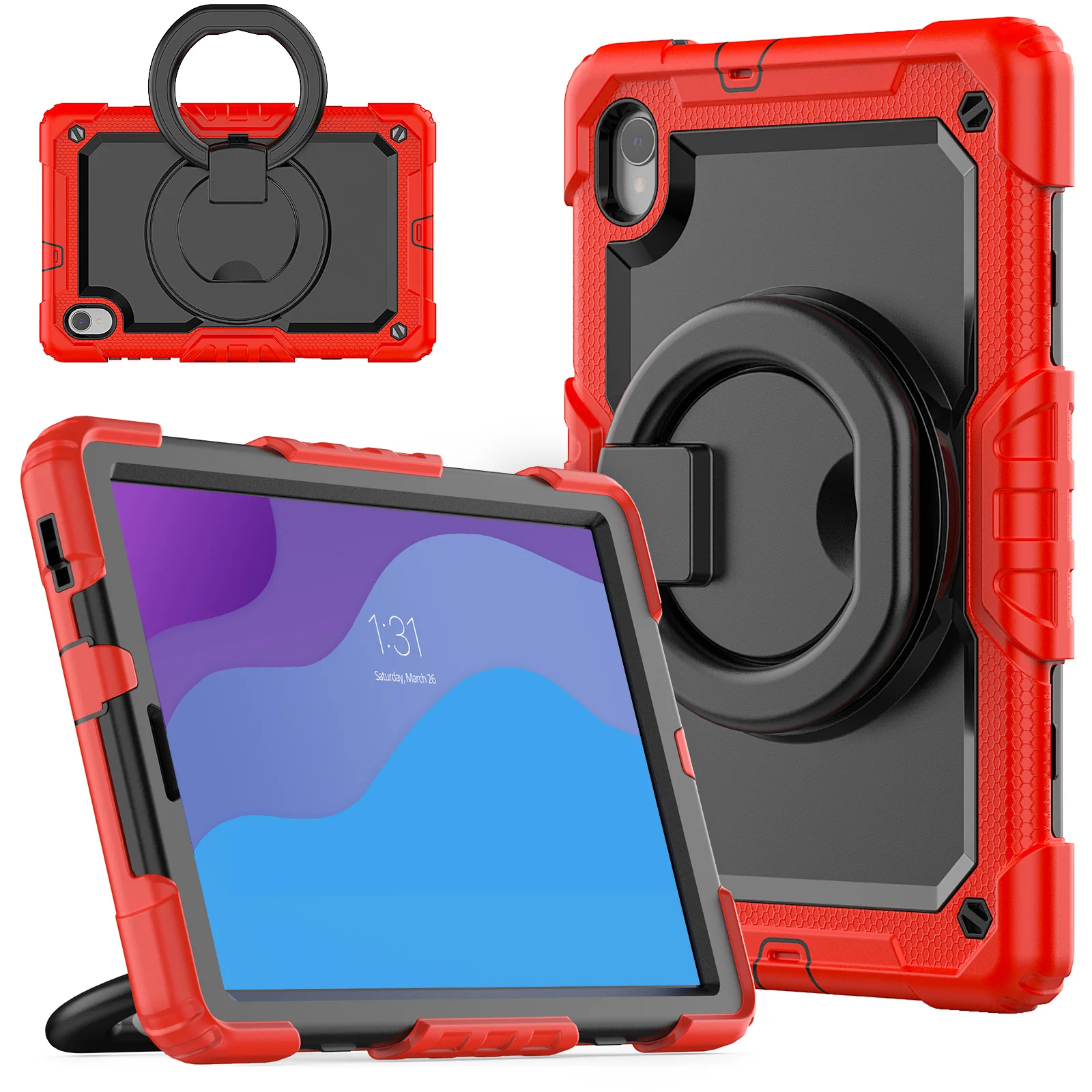 Heavy Duty Case For Lenovo Tab M10 HD Gen 2  (2nd Gen) 2020 TB-X306F TB-X306X 10.1inch 360 Rotating Cover Handle Grip Anti-shock