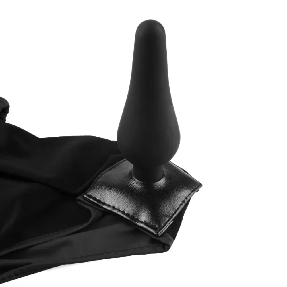 Latex panties with anal dildo Stimulating Butt anal plug G Spot erotic toys anus vagina strap on panty gay sex toys men women 4