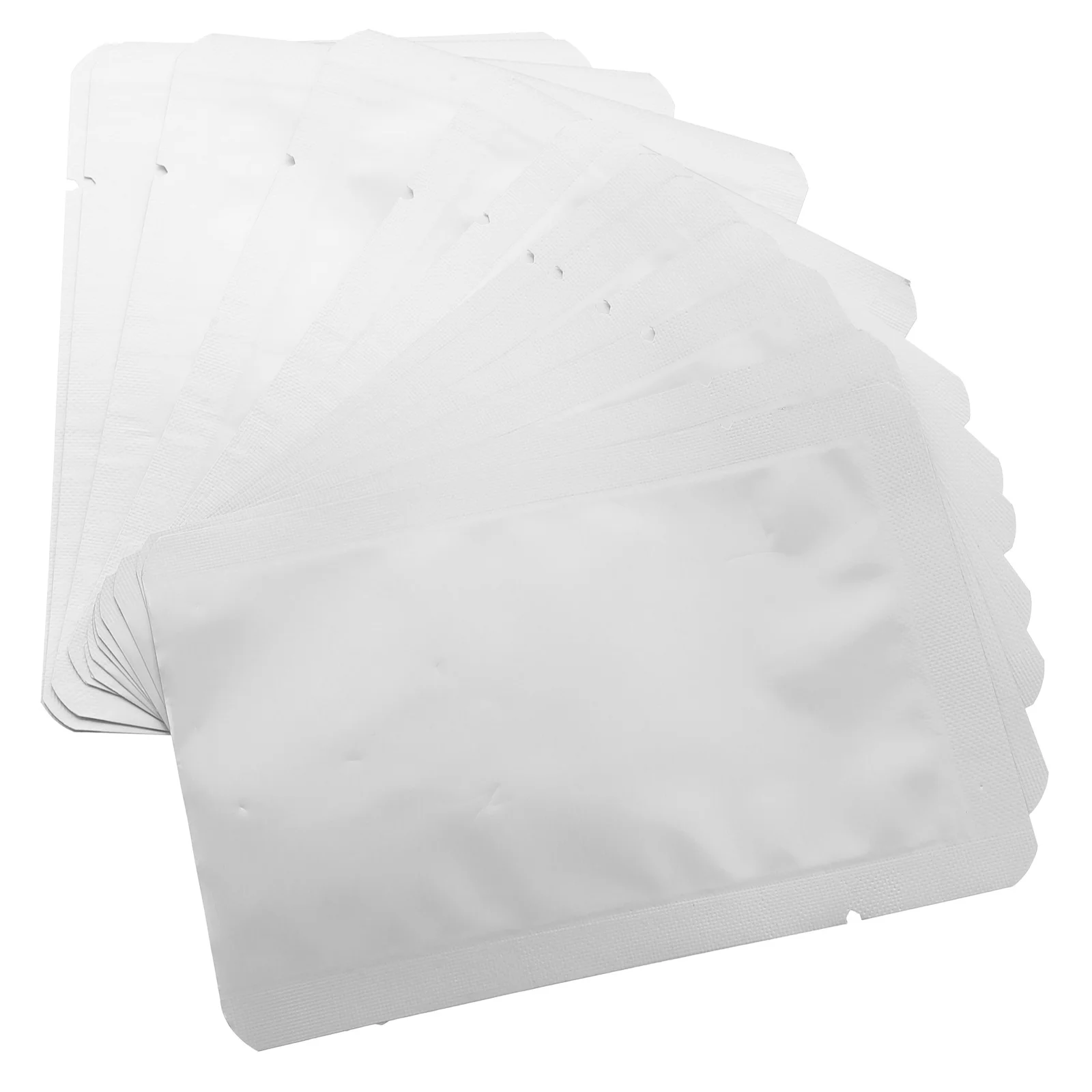 

100Pcs Aluminum Foil Vacuum Bags Flat Mouth Sealed Food Storage Pouches Freshness Protection Packaging for Meat Fish Beef