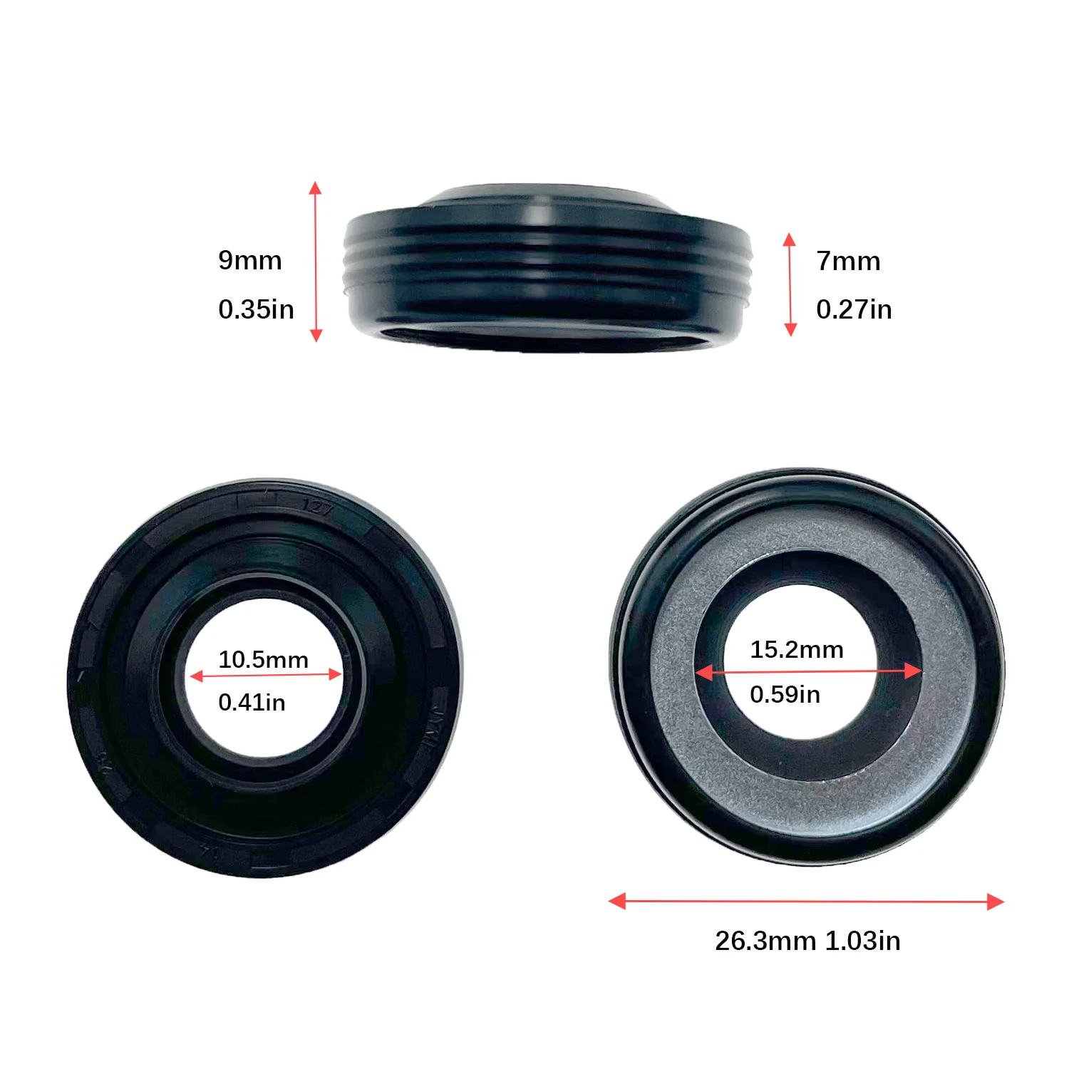 Compressor oil seal for V7 V5 / DKS 17C / MSC 90,MSC 105,Calsonic VT