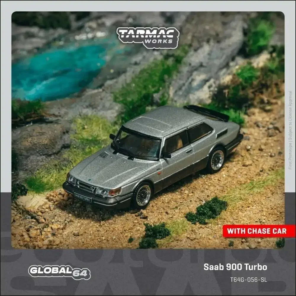 

Предпродажа TW 1:64 Saab 900 Turbo Silver, литая под давлением модель автомобиля, коллекция игрушек Tarmac Works