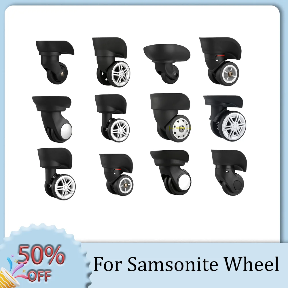 For Samsonite Luggage wheel replacement universal wheel accessories Wear leather travel rod combination case repair wheels