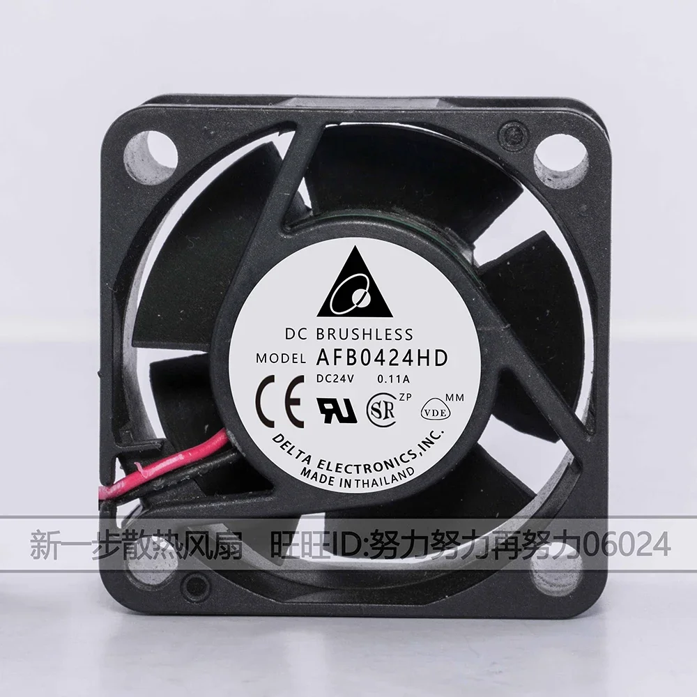 Delta Original AFB0424HD DC 24V 0.11A 2.64W 4020 40*40*20mm 2 Wires Server Inverter Blower Cooler Double Ball Cooling Fans