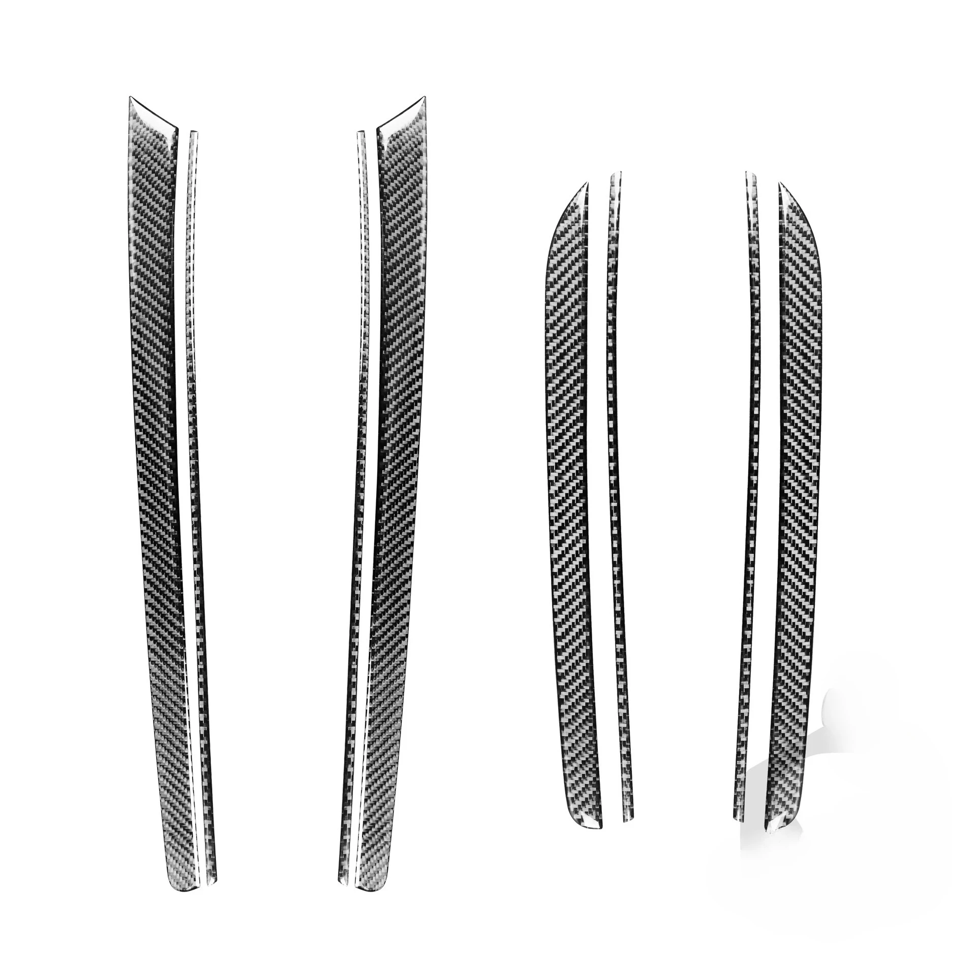 Suitable For 08-16 Audi A5 Hard Top Carbon Fiber Door Panel Decorative Sticker Car Interior