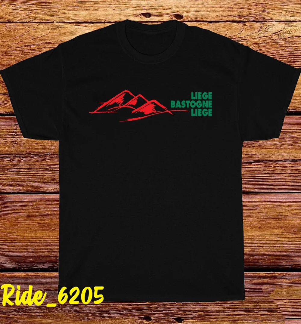 

Футболка для велоспорта Liege Bastogne, мужские и женские хлопковые футболки с коротким рукавом, винтажная мужская одежда в стиле хип-хоп, трендовая брендовая футболка, летние топы
