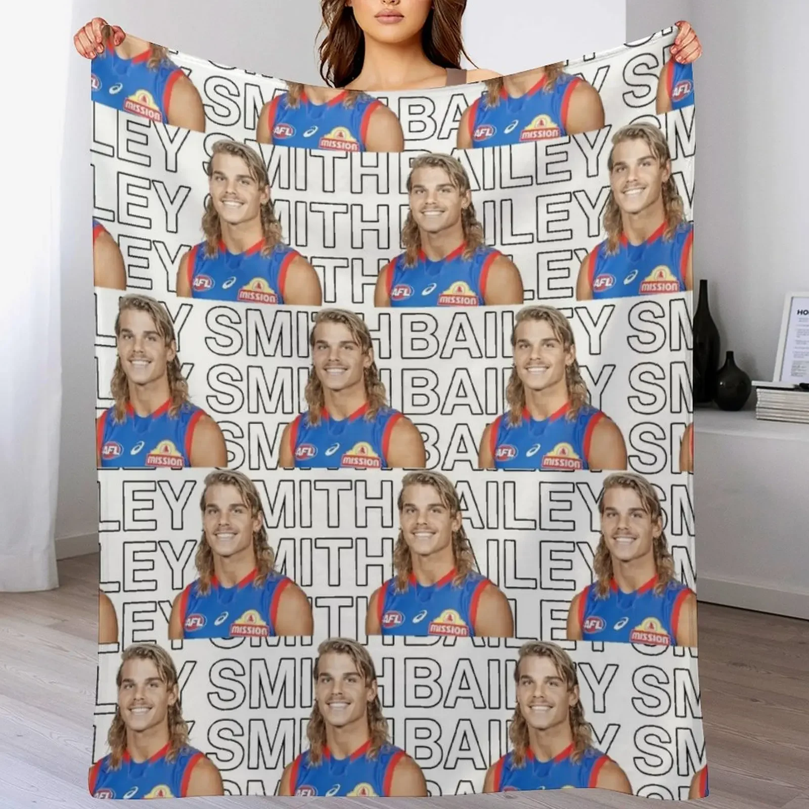 Bailey Smith Throw Blanket Year Round Soft Comfortable Blanket for Home