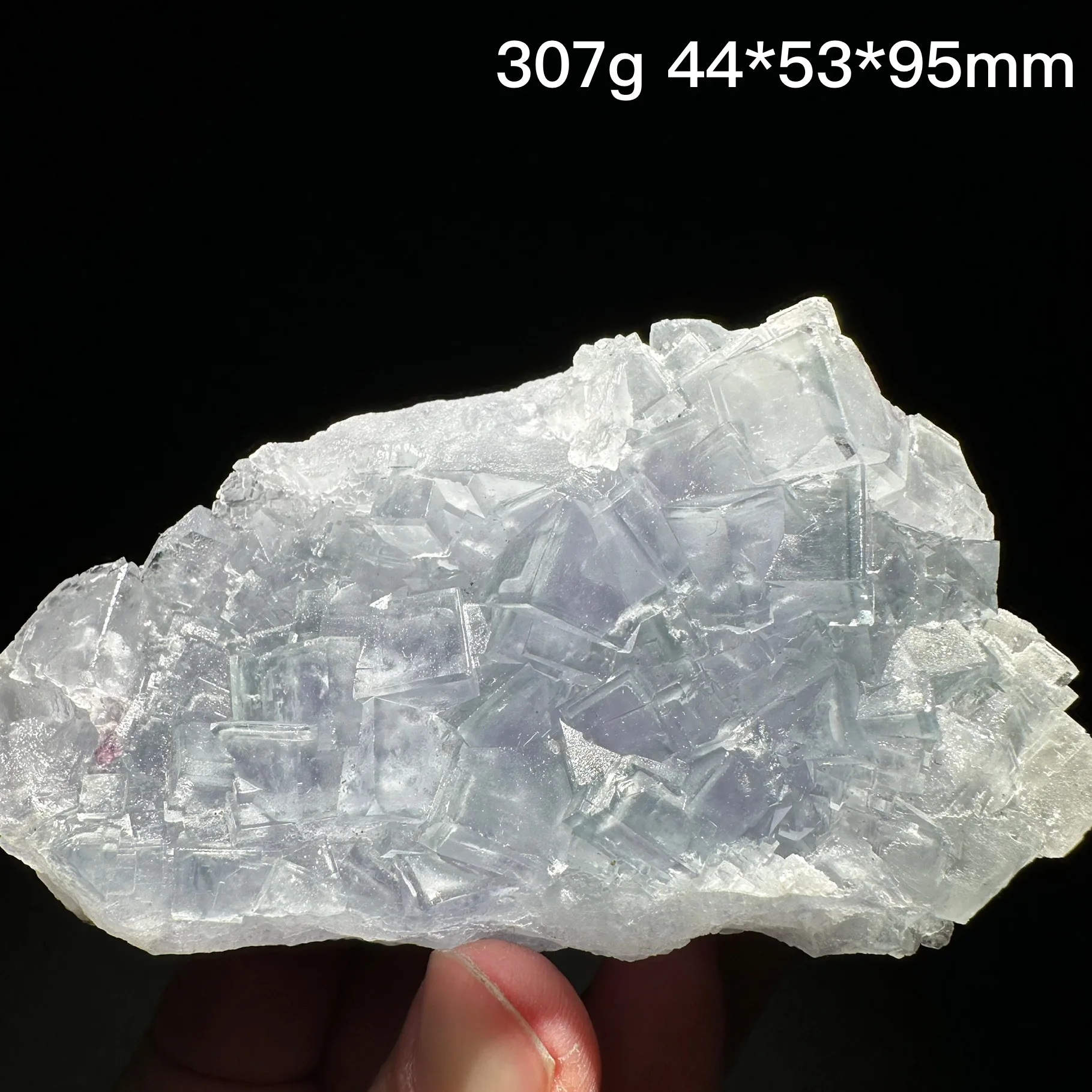 100% Natural China hu nan Xianghualing green Vitreous Transparent Fluorite Specimen Calcite Healing Crystal Stone