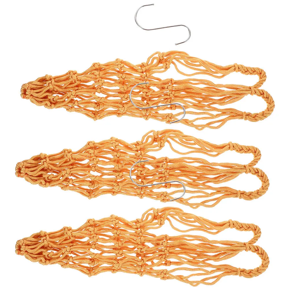 3pcs Nylon Chicken Feeding Mesh Bags – Hanging Vegetable & Fruit Net for Chickens, Ducks, Geese, Poultry