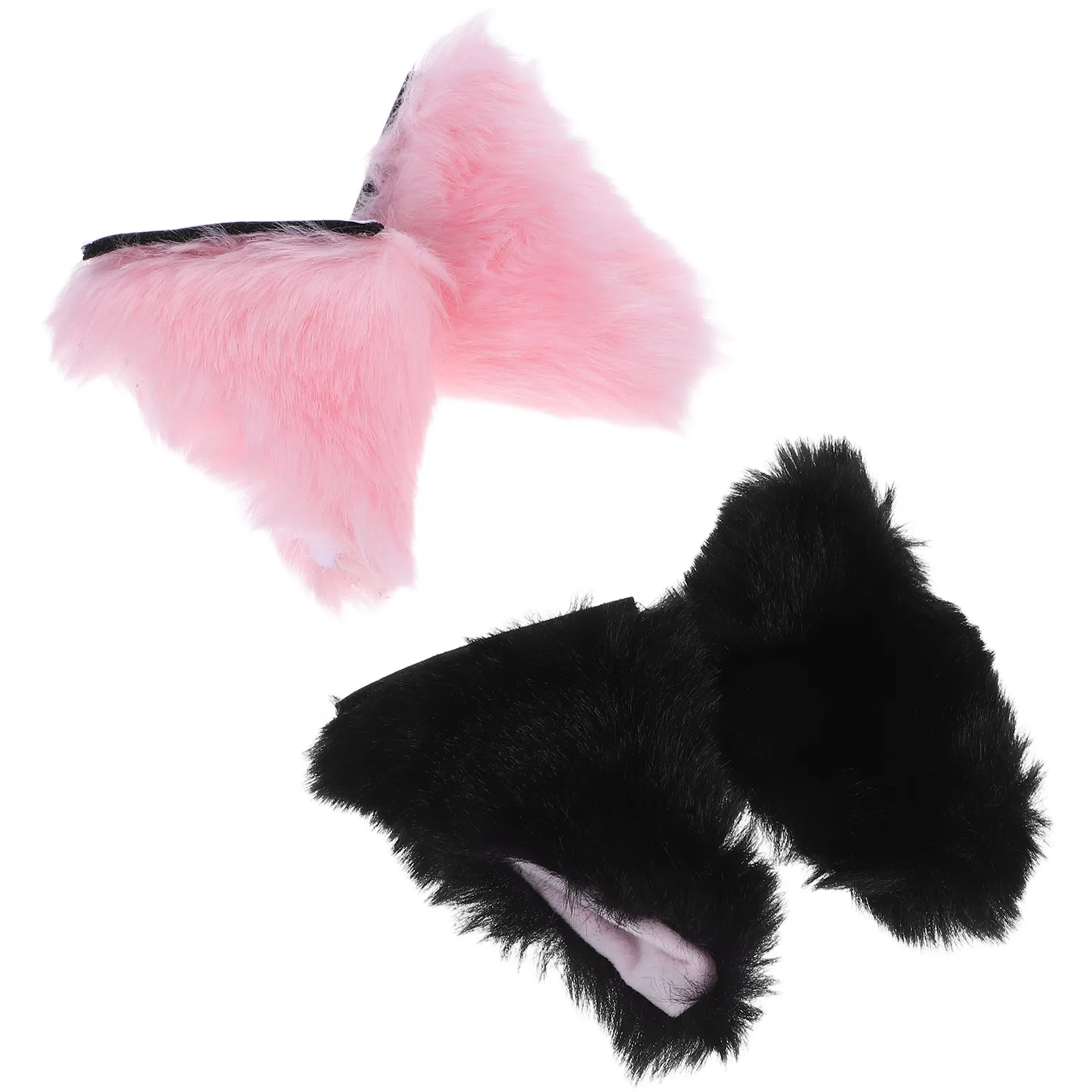 

2Pairs Cat Ears Decoration Soft Ear Attachments for Motorcycle Electric Bike Scooter Accessories