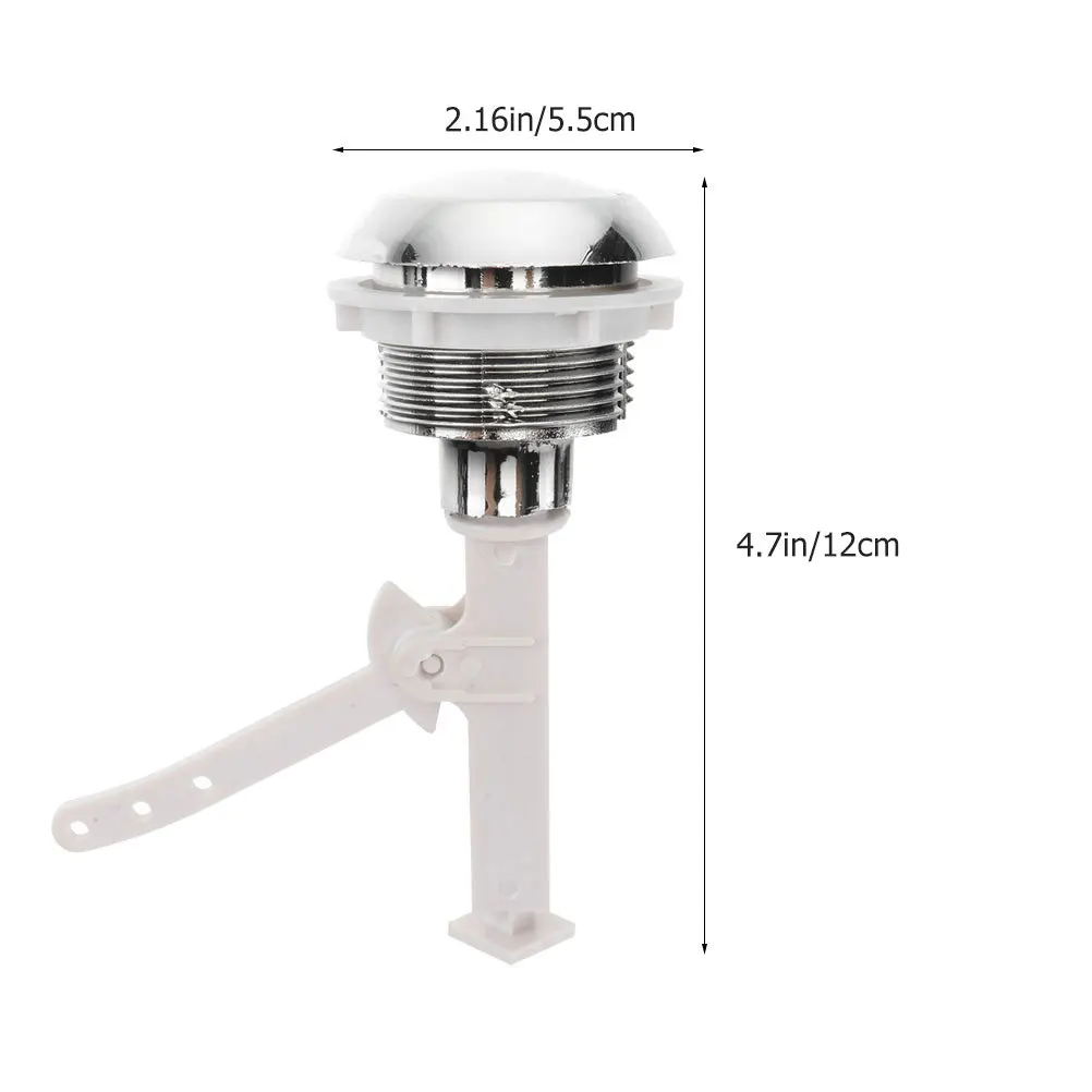 3 قطع من زر خزان كلوسيستول، مادة متينة مطلية بالكهرباء، سهلة الضغط، ملحقات مناسبة لاستخدام الفنادق العائلية