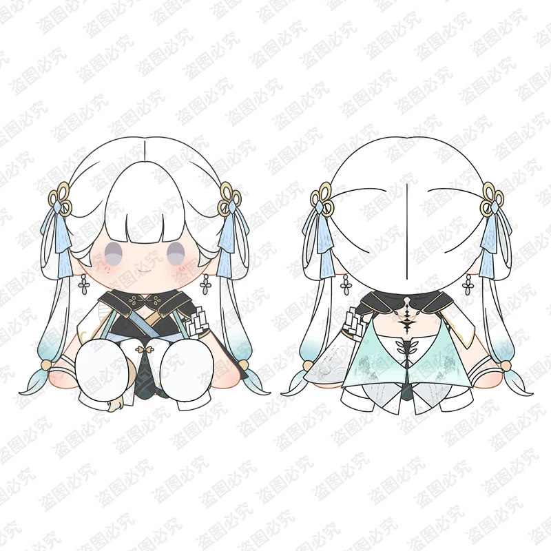 40cm wuthering wave jinhsi pelúcia plushies boneca roupas travesseiro macio anime bonito figura jogo brinquedo crianças ornamentos presente