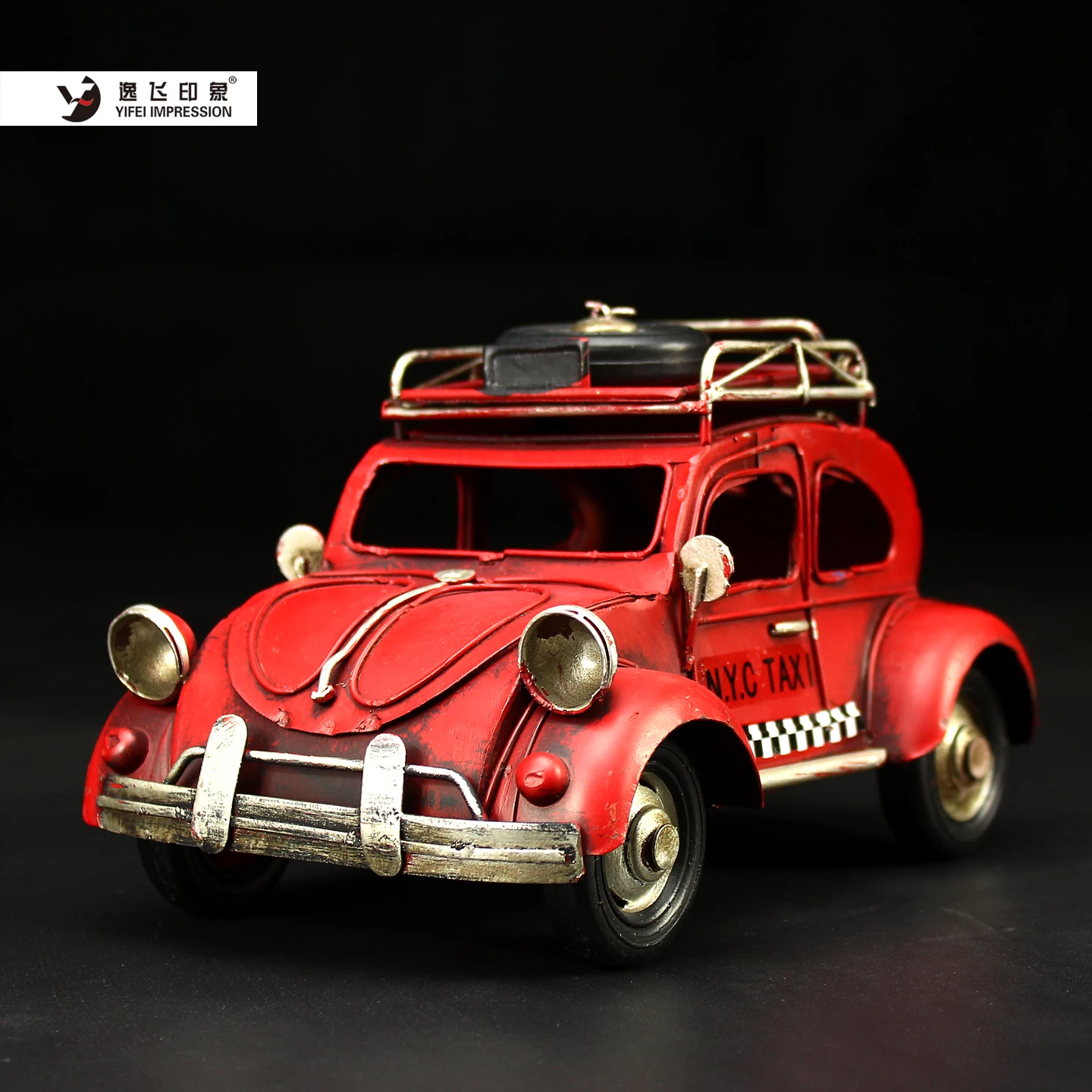 Handmade lron Metal Van Pen Pencil Holder Retro Hippie Style Desk Decor Cute Flower Car Model Office Organizer Gift