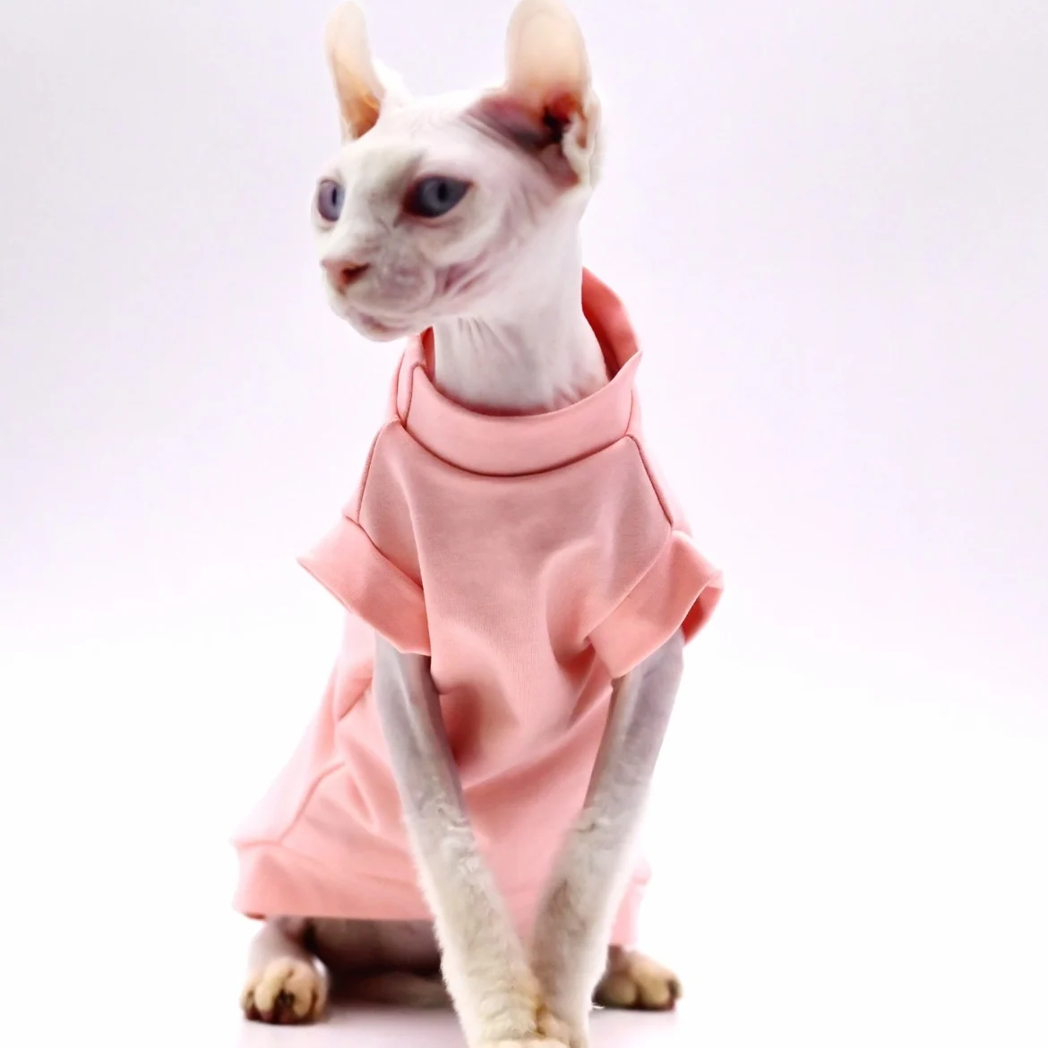 Breathable Soft Cotton Cat Clothes, Hairless Cat Vest, Sphynx, Devon, Rex Cats, Small Cats and Dogs, Summer