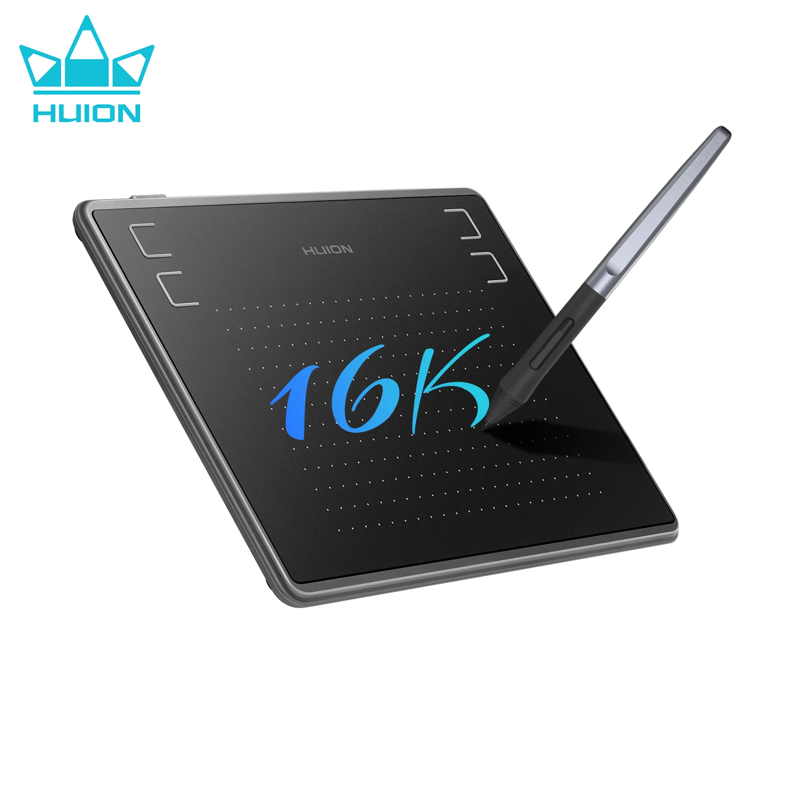 HUION HS64-16K 6x4 Inches Graphic Drawing Tablet, 16,384 Pressure Sensitivity, Battery-Free Stylus,
