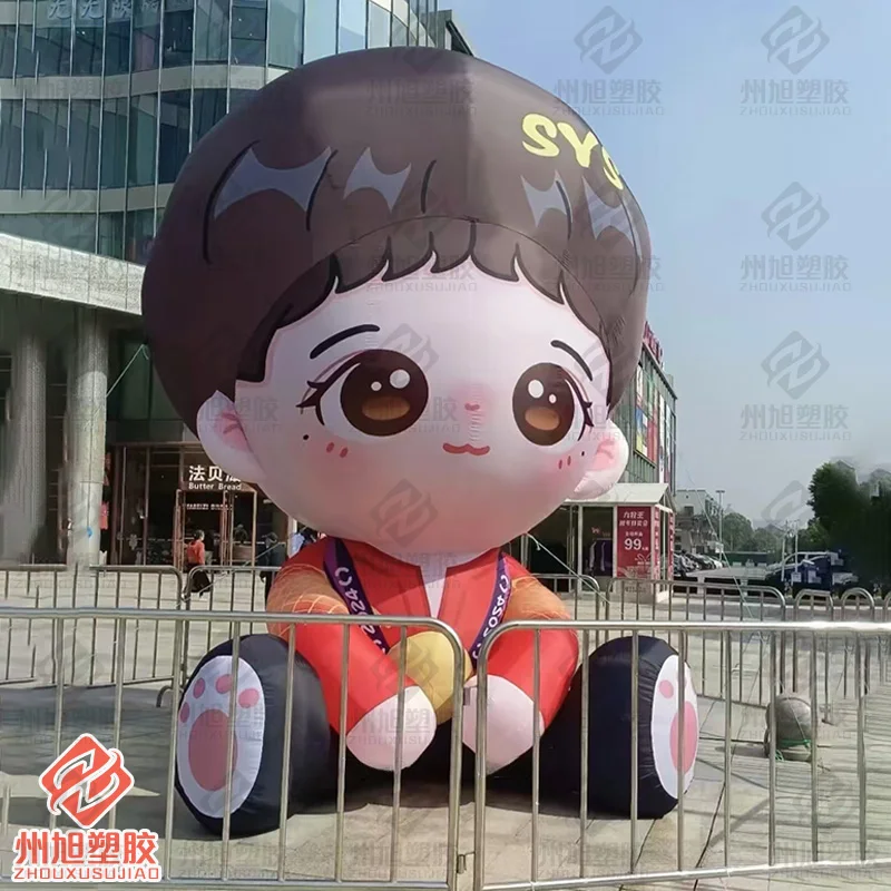 

Inflatable doll air model cartoon characters with blower square outdoor shopping mall decoration drainage props