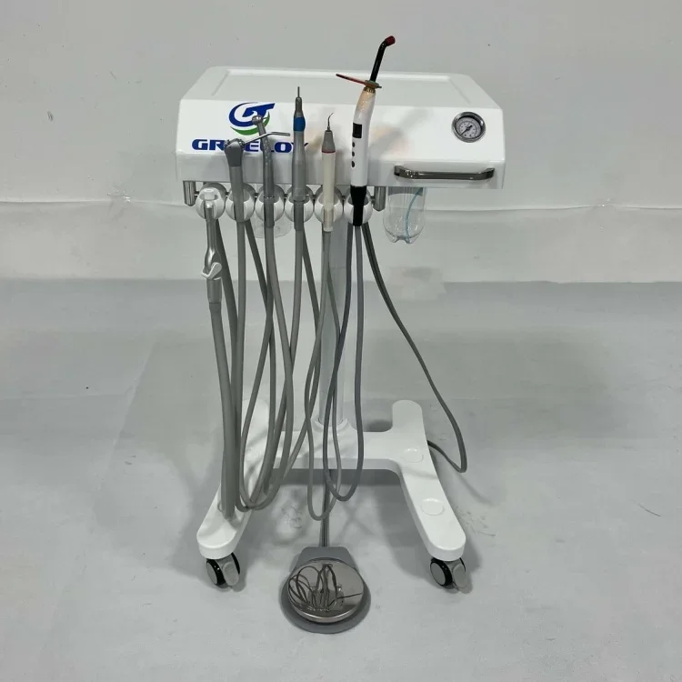 Dental Mobile Delivery Cart Adjustable Treatment Unit Machine