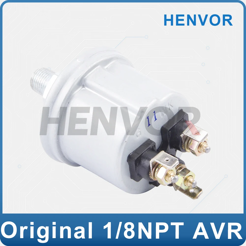 Oil Pressure Sensor 18NPT 0 to 10 Bar Stainless Steel Pressure Switch Compatible Generator Alarm System Replacement Part