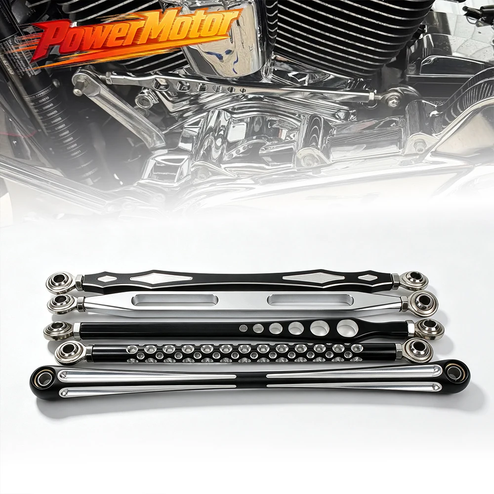 Motorcycle 330mm Gear Shift Linkage Aluminum Levers For Harley Touring Road King Glide FLHT FLHX Softail Fat Boy FLHC 1986-2024