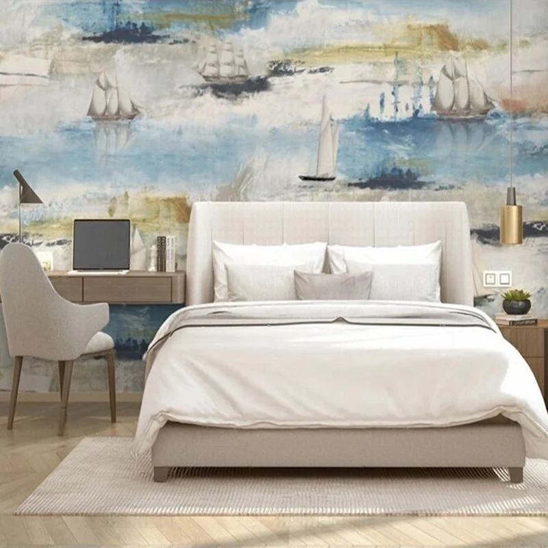 

Landscape Original light-color paintings TV bedroom home decoration mural background wall