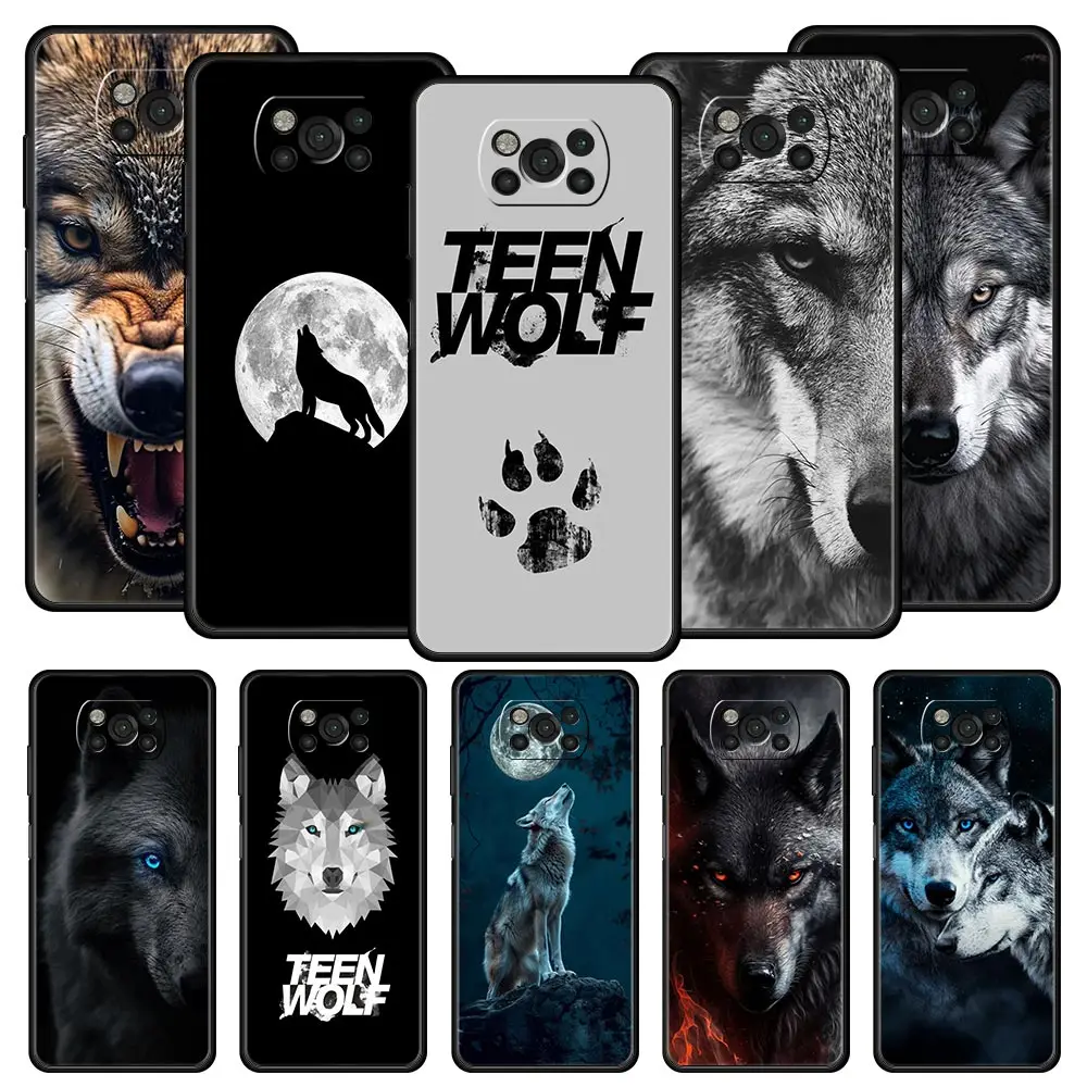 

The Wolf Phone Case For For Xiaomi Poco X6 X5 Pro X4 X3 NFC F5 Pro F4 F3 GT M5 M4 Pro 5G M3 C51 C50 C55 Soft Cover