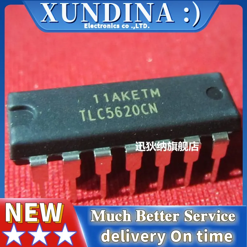 

1PCS/LOT TLC5620 TLC5620CN DIP-14 new and original IC