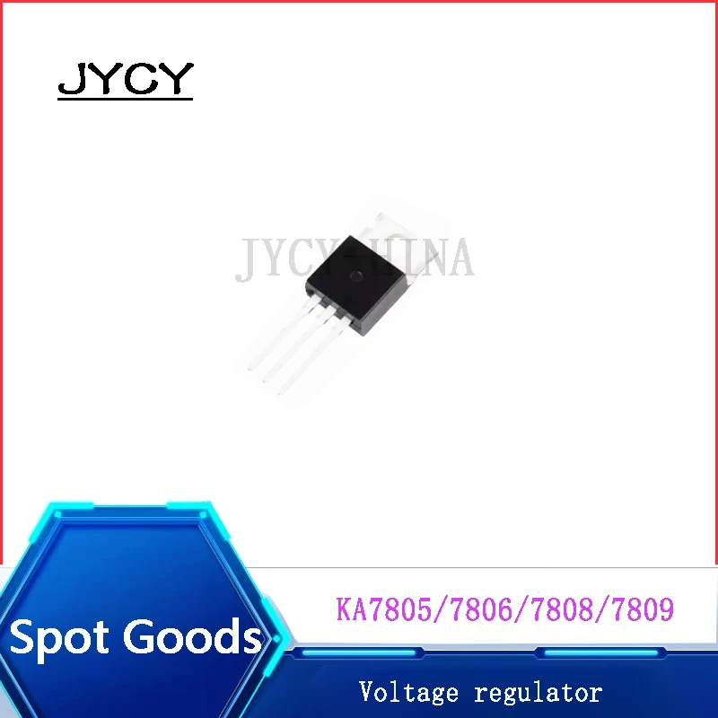 5PCS/lote Voltage regulator TO-220 KA7805/7806/7808/7809/7810/7812/7815/7818/7824 Three-terminal voltage regulator